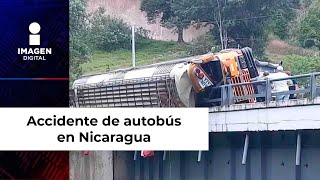 Accidente de autobús deja al menos 16 muertos en Nicaragua [upl. by Nuahsyt618]