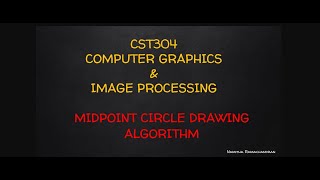 Midpoint Circle drawing algorithm updated [upl. by Addis]