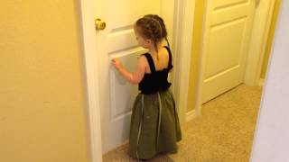 toddler singing Do You Want to Build a Snowman from Disneys Frozen [upl. by Shiverick]