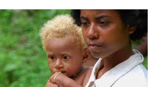 Meet the natural blonde hair Melanesian people from the Pacific Island [upl. by Kcirad]