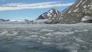 A Glacier Ice and Environs Paierlbreen in Burgerbukta Svalbard Norway  July 2024 [upl. by Eocsor]