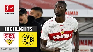 GUIRASSY is Back 🤯  VfB Stuttgart  Borussia Dortmund 21  Highlights  MD 11 – Bundesliga 2324 [upl. by Araht]