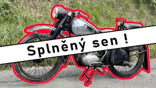 KOUPIL JSEM SKORO 80 LET STAROU MOTORKU  Splněný sen [upl. by Janeczka350]