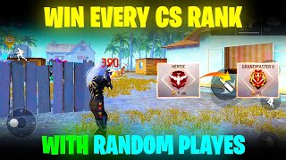 How To Win Every CS Rank With Random Players  Clash Squad Ranked Tips and Tricks  Free Fire [upl. by Nnaecyoj600]