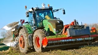 Fendt 936 Vario Kverneland 7 schaar LO 100 onland ploeg ploughing amp Topping in one pass HD [upl. by Mccoy927]