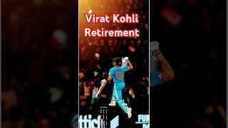 Virat Kohli Retirement😅🤫😲🤔 shorts viratkohli cricket viratarmy shortsfeed retirement entry [upl. by Flavia725]