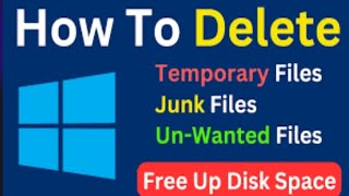 Delete Temporary Files on Windows 10 in 2024  Free Up Space amp Boost Performance [upl. by Whittaker871]