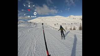 Descent from Observatoire  Montgenevre Dec 23 [upl. by Anatolio428]