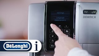 How to deliver hot water from your DeLonghi Dinamica ECAM 35055B or ECAM 35075S coffee machine [upl. by Weingarten582]