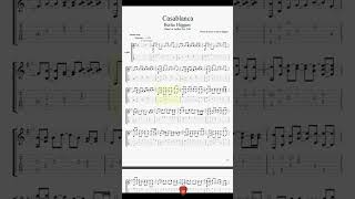Casablanca ver1  Guitar TAB shorts [upl. by Esoryram218]