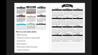 How to make mini monthly calendars for your printables using Affinity Publisher [upl. by Odlanir809]