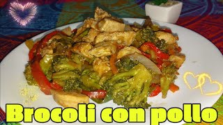 🥦POLLO con BROCOLI  RECETA vegetales IDEAL PARA DIETAS baja en calorías😋 [upl. by Mulcahy422]