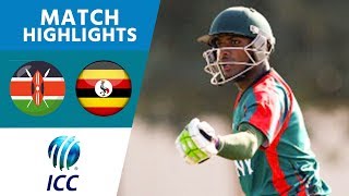 ICC Mens T20 World Cup Qualifier  Africa  Kenya v Uganda  Match Highlights [upl. by Margherita]