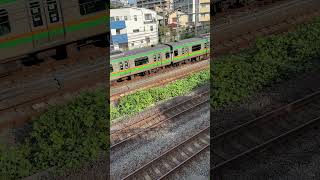 【４K映像】湘南新宿ライン 上り電車 ShonanShinjuku Line inbound train [upl. by Onairotciv]