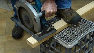 Power Saw Cutting Timber Sound Effect with Video [upl. by Rabin575]