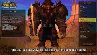 Warmane wotlk how to add addons [upl. by Noskcaj]