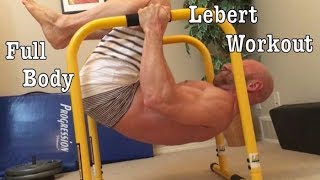 Full Body Lebert Equalizer Bar Home Workout Tuck Lever Rows Tuck Planche Push ups Pike Push ups [upl. by Ahsaet941]