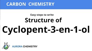 Draw structure of Cyclopent3en1ol  Draw structure of ALCOHOL from IUPAC Naming [upl. by Eboj]