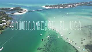 Longboat Key Coquina Beach Florida April 2023 Sarasota Bradenton USA [upl. by Groves101]