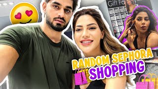 Random sephora shopping 🥰 shopping nikkitamboli arbazpatel makeup nikkians [upl. by Vinia981]