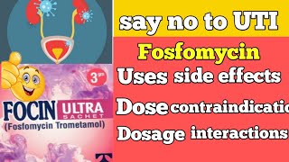 Fosfomycin antibiotics uses side effects interactions [upl. by Tellford]