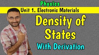 Density of States with Derivation Solid State Physics PHYSICS BTech 1st year  in हिन्दी [upl. by Hanforrd377]