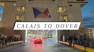 How to travel from Calais to Dover  PampO Ferries  Pride of Kentpost brexit [upl. by Mellicent634]