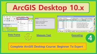 ArcMap Tutorial Geocoding Measuring and DataFrame Properties  ArcGIS Course  4  GISSchools [upl. by Barny]