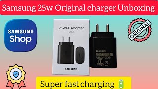 Unboxing Samsung Original 25W Type C Charger Adaptor from Samsung Shop appreviewinsider [upl. by Adnylg]