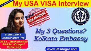 USA VISA Interview Questions at Kolkata Embassy [upl. by Poore]