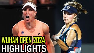 Beatriz Haddad Maia vs Magdalena Frech Round 3 Highlights  Wuhan 2024 [upl. by Mchugh752]