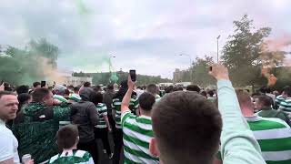 Celtic fans head to Hampden  Celtic Symphony [upl. by Llebana827]