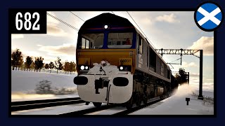 682  ScotRail Express  5S40  Bishopbriggs → Edinburgh Waverley  14h33  BR Class 66 [upl. by Cami]