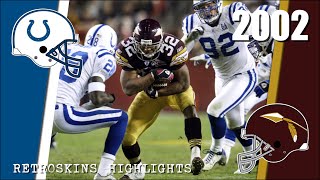 2002 Indianapolis Colts vs Washington Redskins Remastered NFL Highlights [upl. by Spatola]