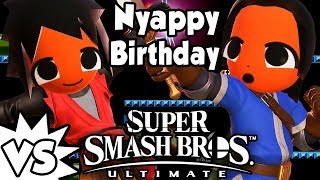 ABM Angel Vs Issac  NYAPPY BIRTHDAY SUPER SMASH BROS ULTIMATE ᴴᴰ [upl. by Ahseile772]