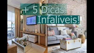 Como Decorar Salas Pequenas 2  Por Maryane Nunes [upl. by Arndt64]