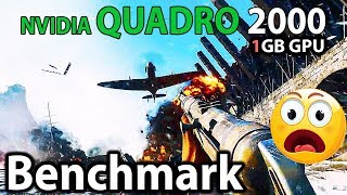 Battlefield V on Nvidia Quadro 2000  Benchmark [upl. by Vonny]