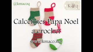 Tutorial Crochet Calcetín media o bota de Papa Noel How to Crochet a Christmas Stocking [upl. by Harvison]