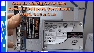 SSD 480GB SATA 6Gb Genuíno Dell para Servidores T150 R250 R260 R360 R450 R550 R740 R750 R760 R6525 [upl. by Hgieleak385]