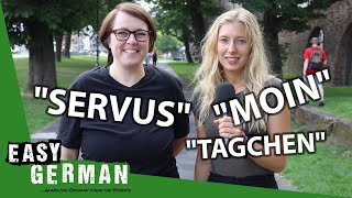 German Greetings in Different Dialects  Super Easy German 116 [upl. by Birgit]