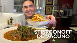 STROGONOFF DE VACUNO LA RECETA PERFECTA QUE NO PUEDES DEJAR DE COCINAR TE ENCANTARÁ [upl. by O'Grady]