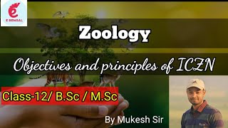 ZoologyObjectives and principles of ICZN  Class12 BScMSc [upl. by Wil]