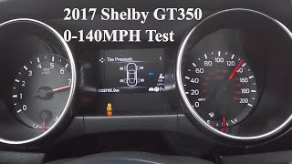 2017 Shelby GT350 060 Test [upl. by Oironoh]