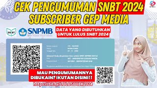 CARA BUKA PENGUMUMAN UTBK SNBT 2024 [upl. by Essined482]