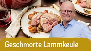 Geschmorte Lammkeule mit Kartoffeln  Ostern [upl. by Branden]