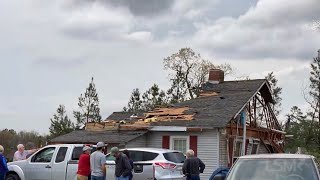 3272021 Middlefork  Lexington TN Tornado Damage To Numerous Structures [upl. by Watts]