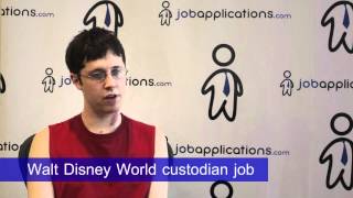 Disney Interview  Walt Disney World Custodian [upl. by Anerec]