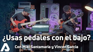 Los pedales para bajo de Ampeg con Miki Santamaria y Vincen Garcia  Alfasoni [upl. by Amorette]