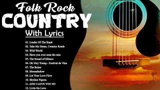 Folk Rock Country Music With Lyrics  Kenny RogersJohn DenverCat Stevens  Folk Rock Country [upl. by Akere549]