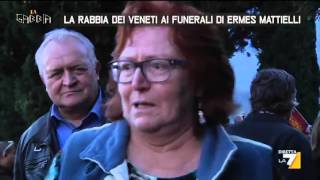 La rabbia dei veneti ai funerali di Ermes Mattielli [upl. by Buchanan]